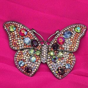 Carolee Colorful Butterfly Brooch 2004 Limited Edition